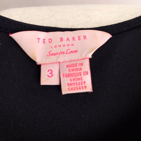 Ted Baker London Orange Toucan Tropical Print Dress Small Medium - Picture 5 of 12